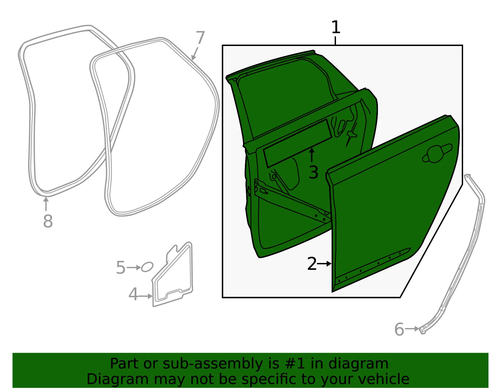Door Shell - GM (86528302) - view 3