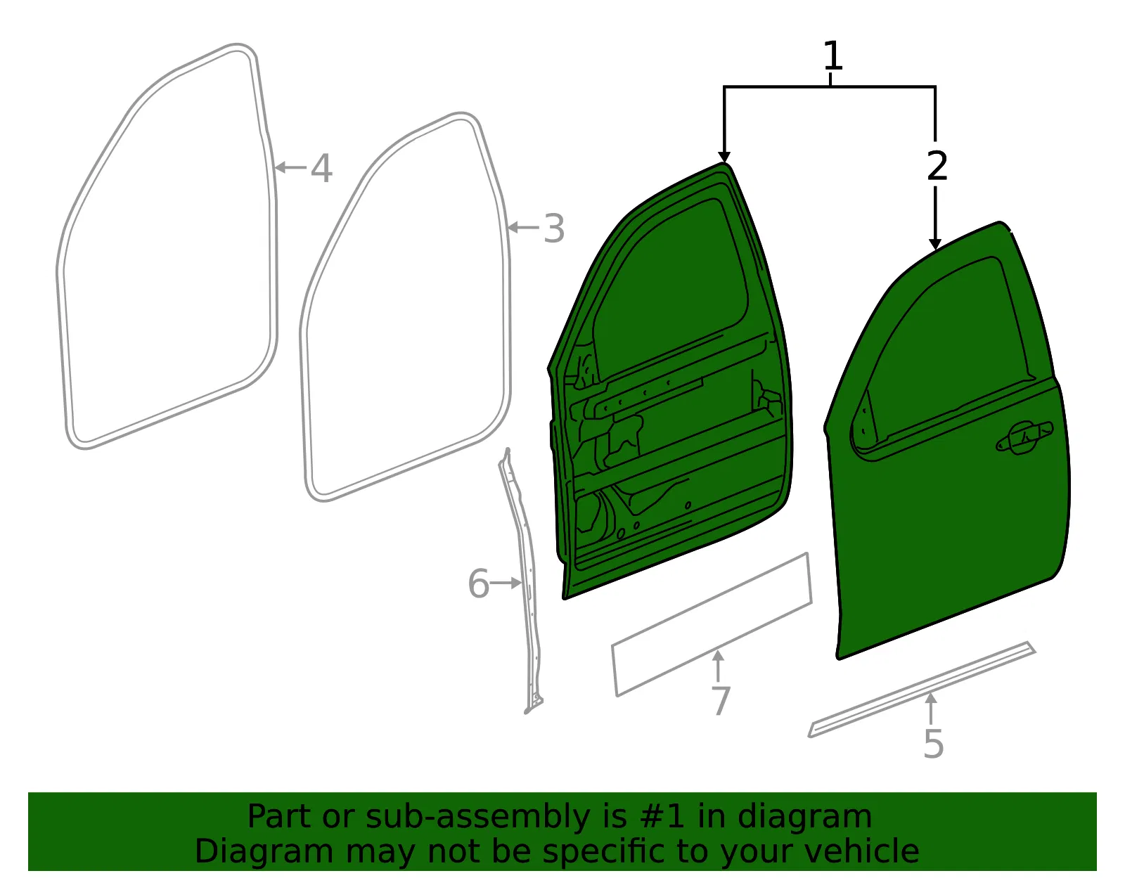 Door Shell - GM (86532535) - view 3