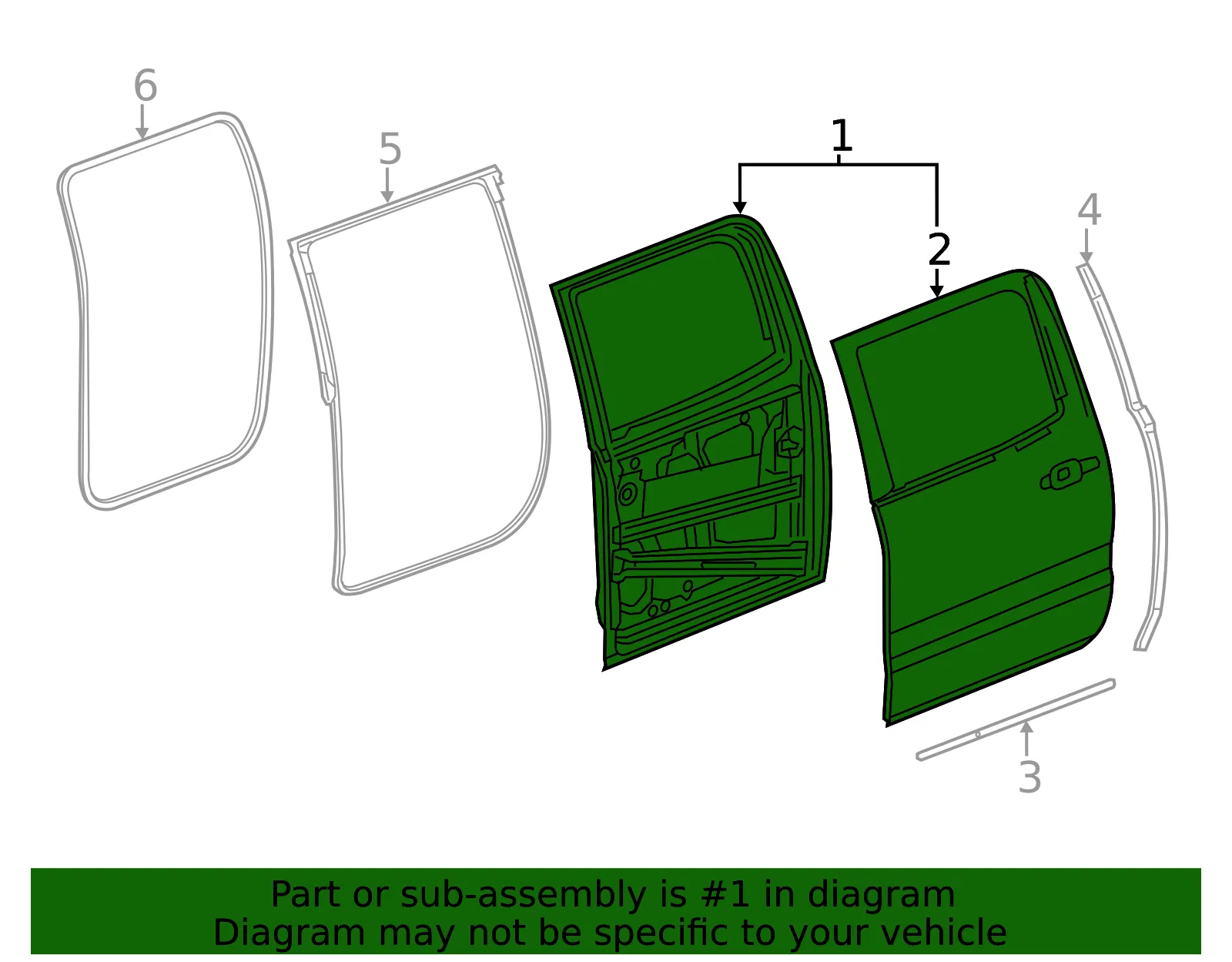 Door Shell - GM (86532558) - view 4