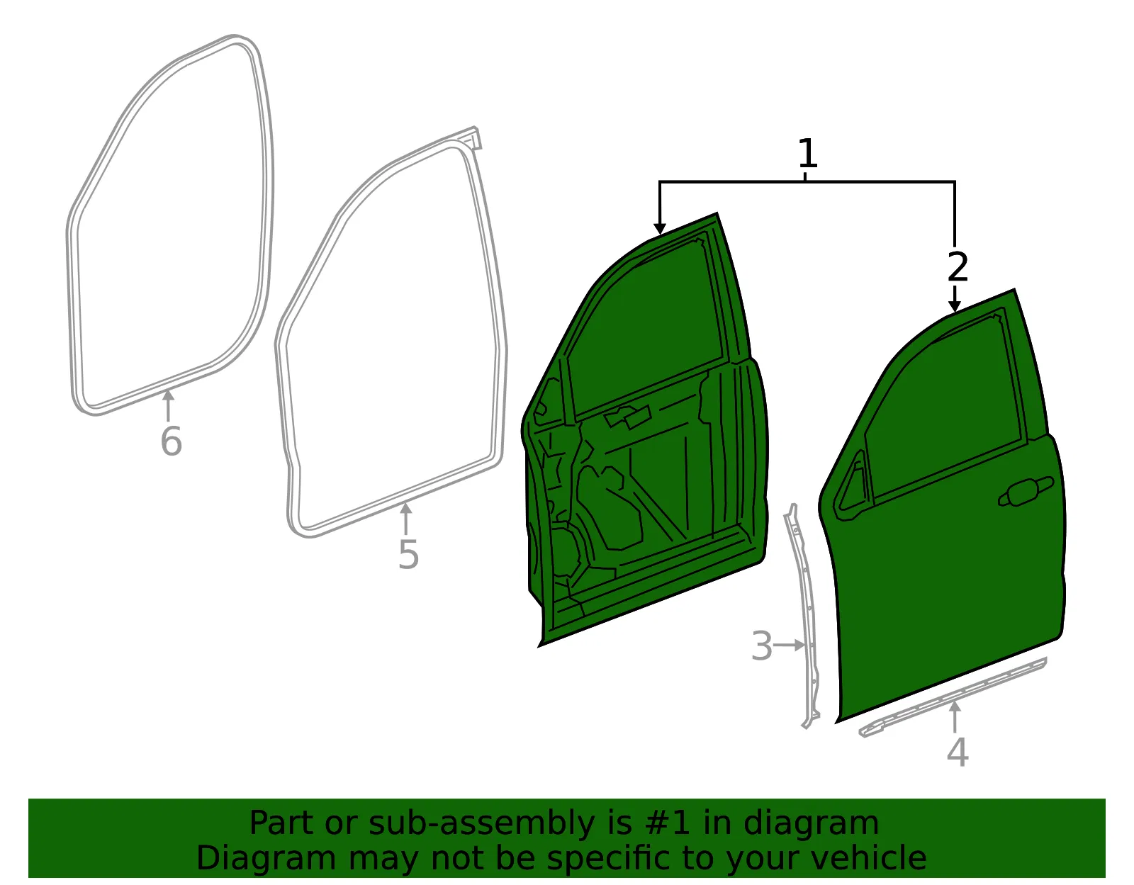 Door Shell - GM (86532562) - view 3