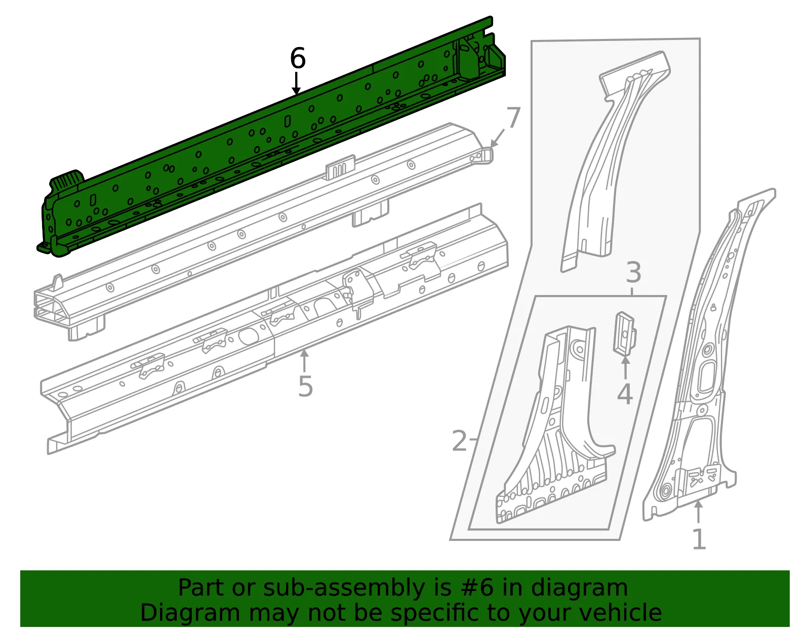 Outer Rocker Panel - GM (86544439) - view 3