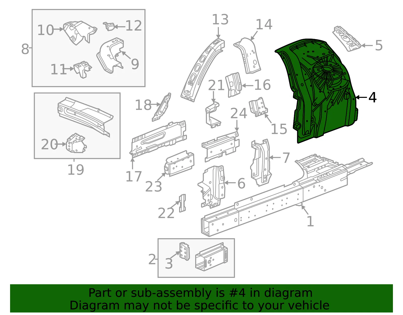 Apron Assembly - GM (86554242) - view 3