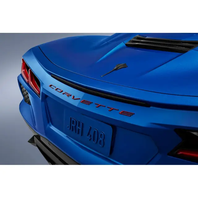 Corvette Script Rear Emblem - Edge Red - GM (86563278)