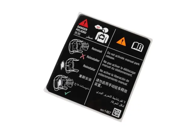Caution Label - GM (86571467) - view 5