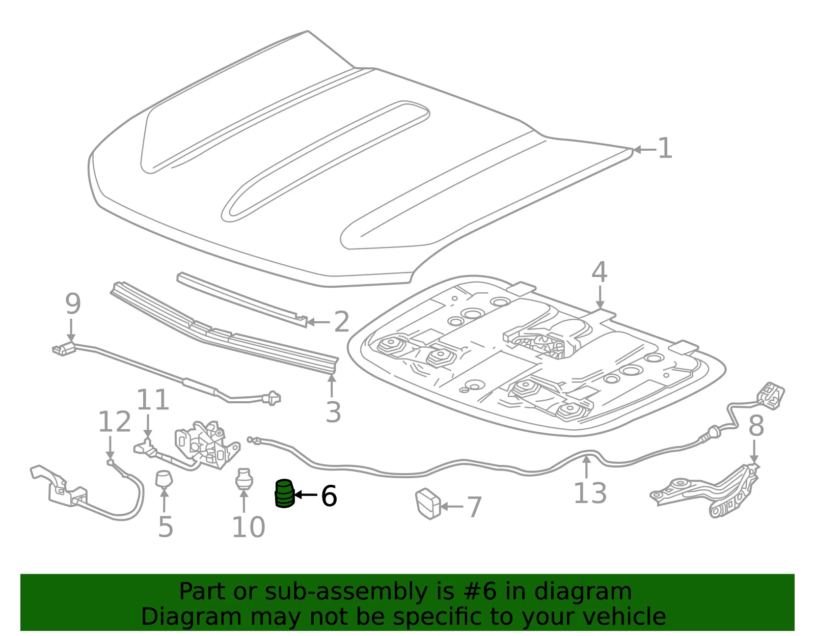 Hood Bumper - GM (86580147) - view 3