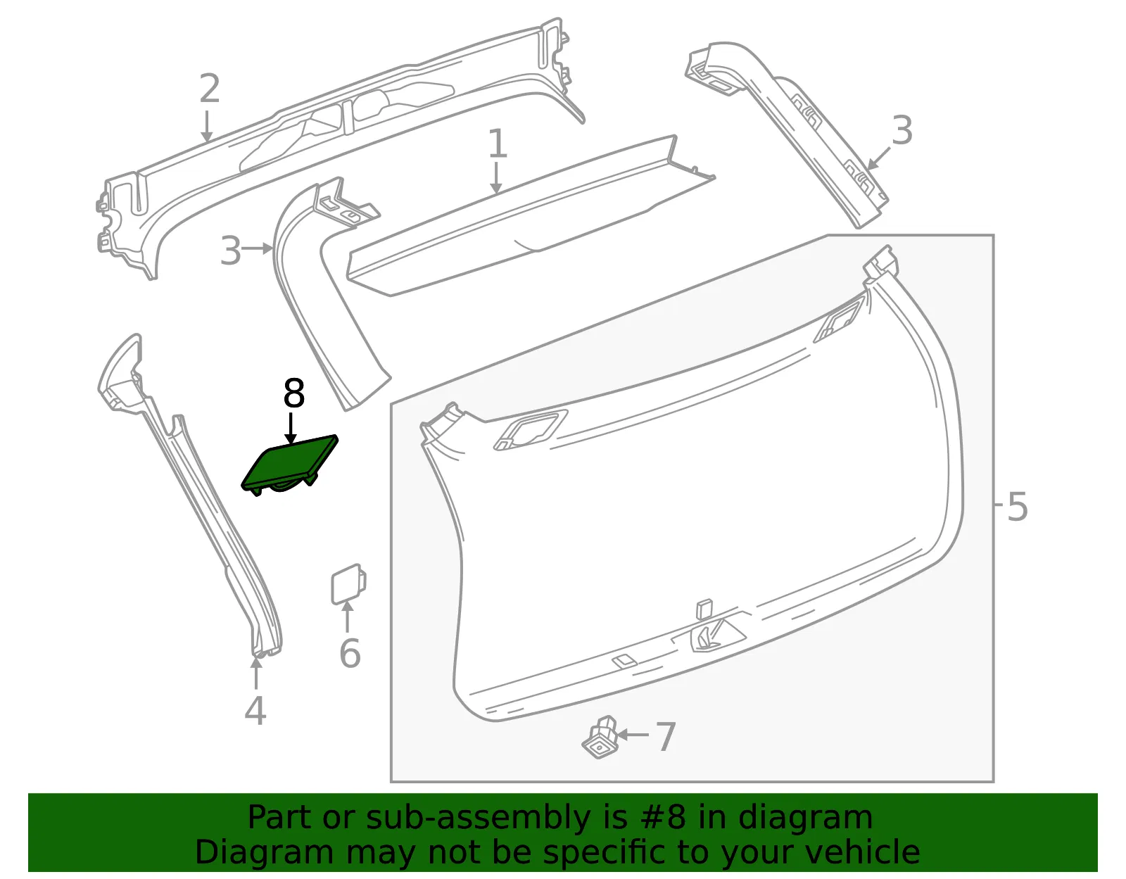 Speaker Grille - GM (86582325) - view 2
