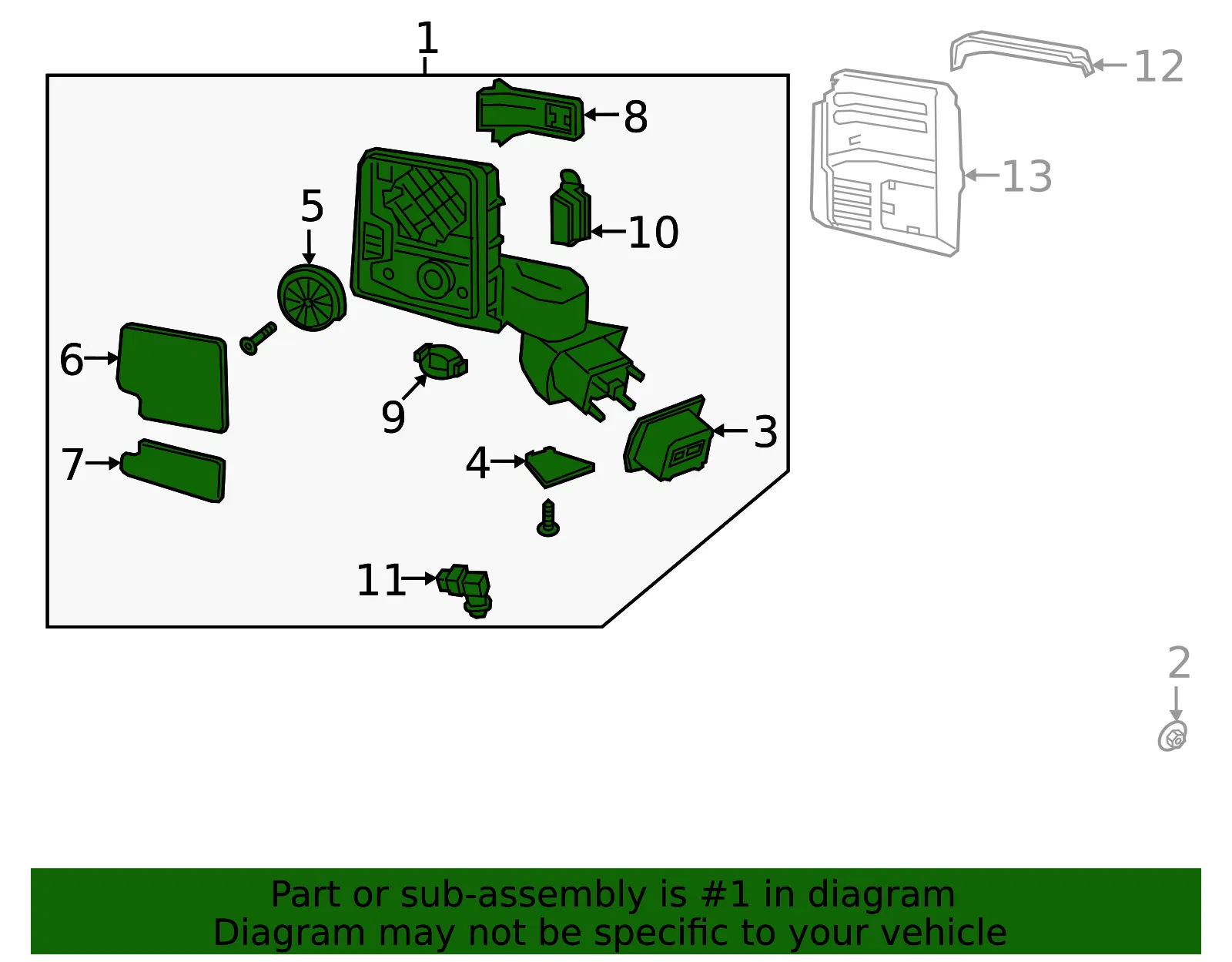 Mirror Assembly - GM (86582419) - view 3