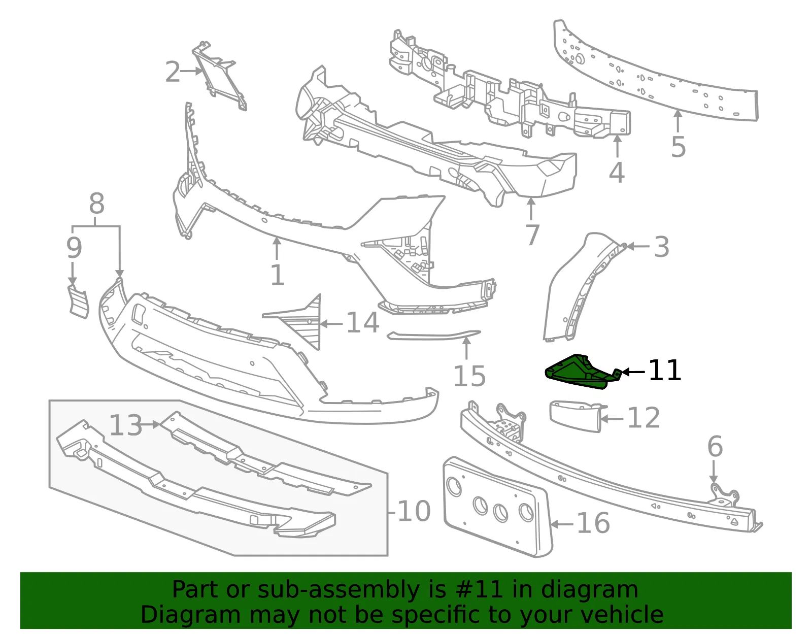 Upper Deflector - GM (86588813) - view 3