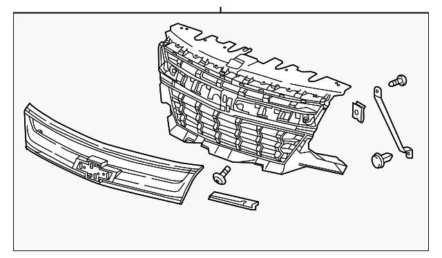 Front Grille - GM (86595162) - view 2