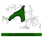 Front Driver Side Fender - GM (86778607) - view 5