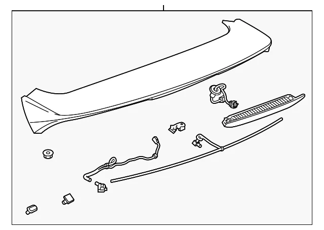 Spoiler Assembly - GM (86786869) - view 2