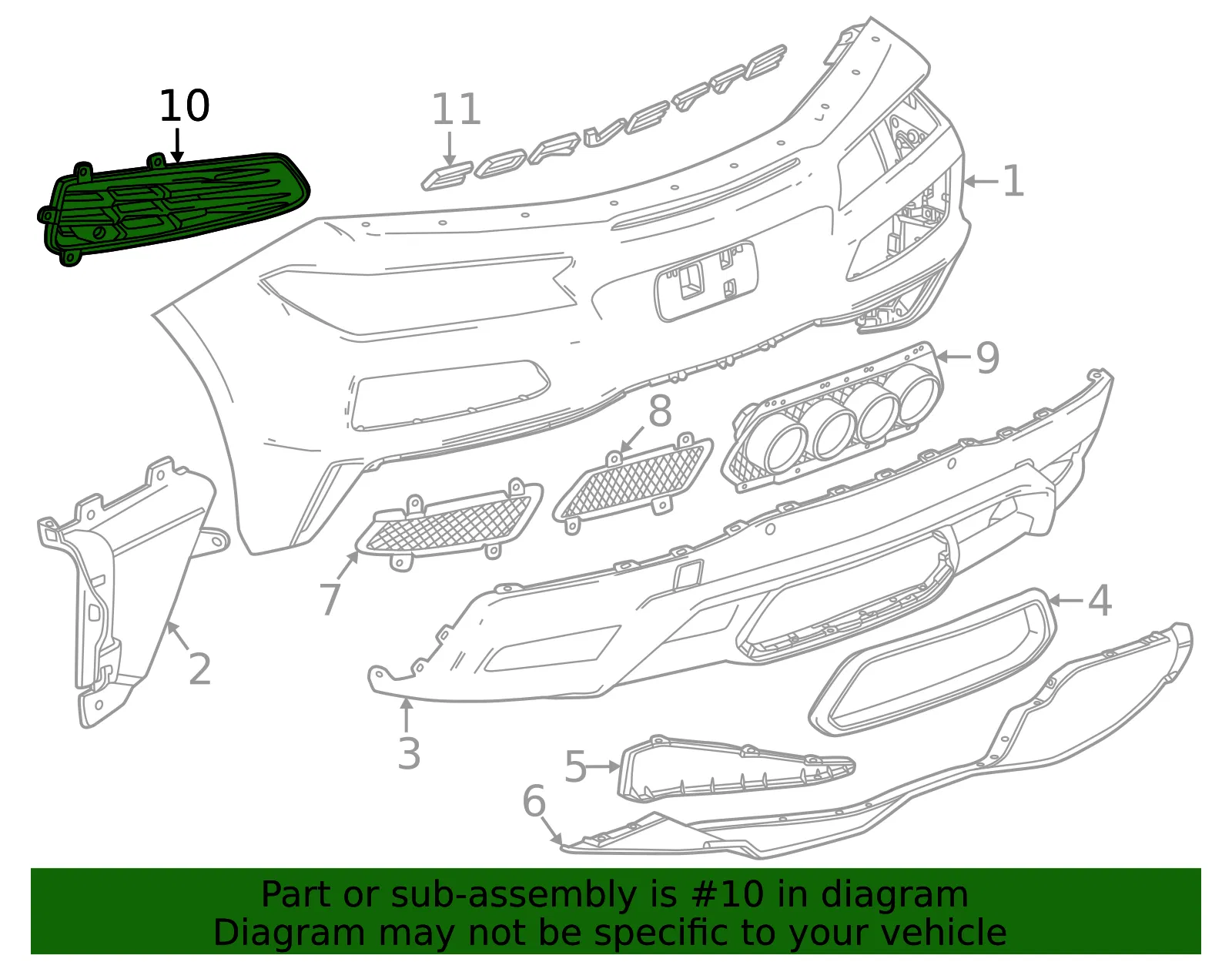 Grille - GM (86793831) - view 4