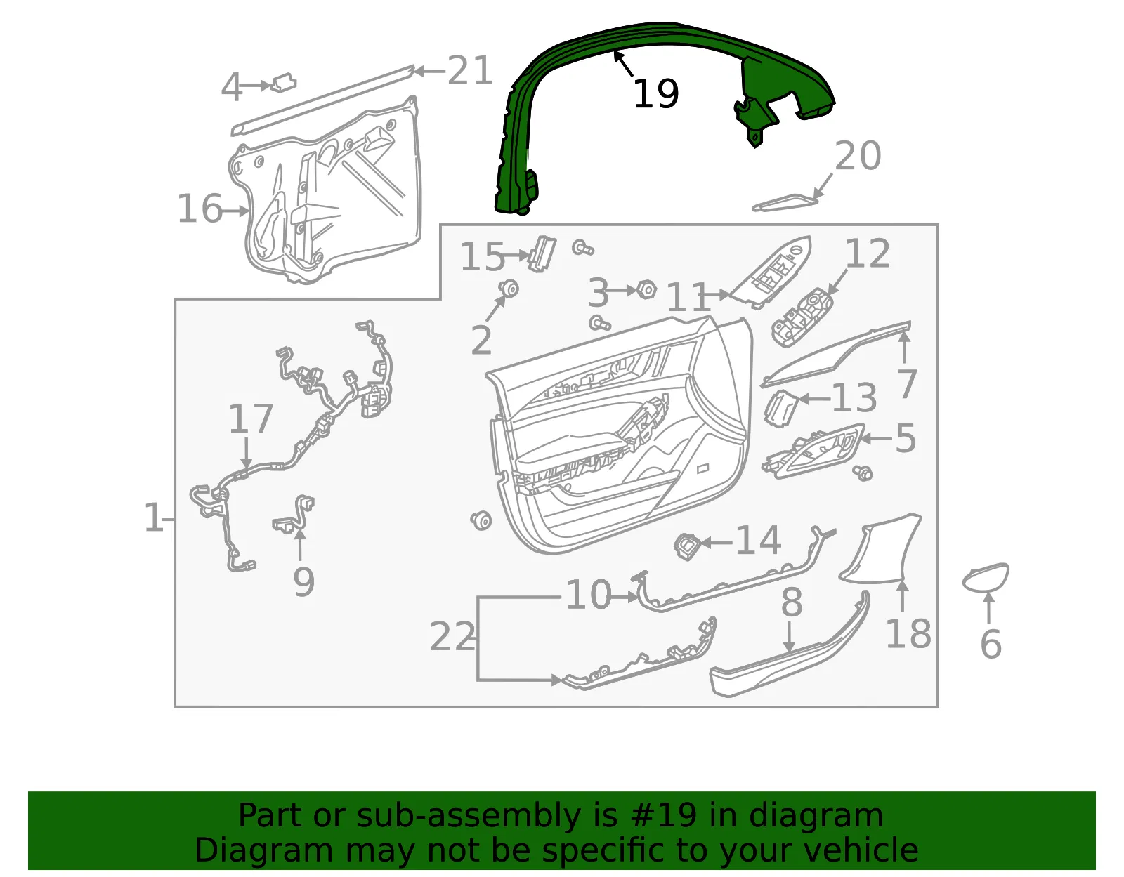 Upper Molding - GM (86796934) - view 3