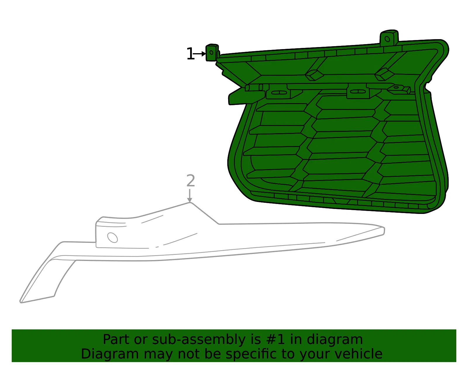 Outer Grille - GM (86801628) - view 4