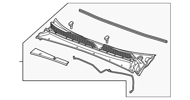 Cowl Grille - GM (86805142) - view 2
