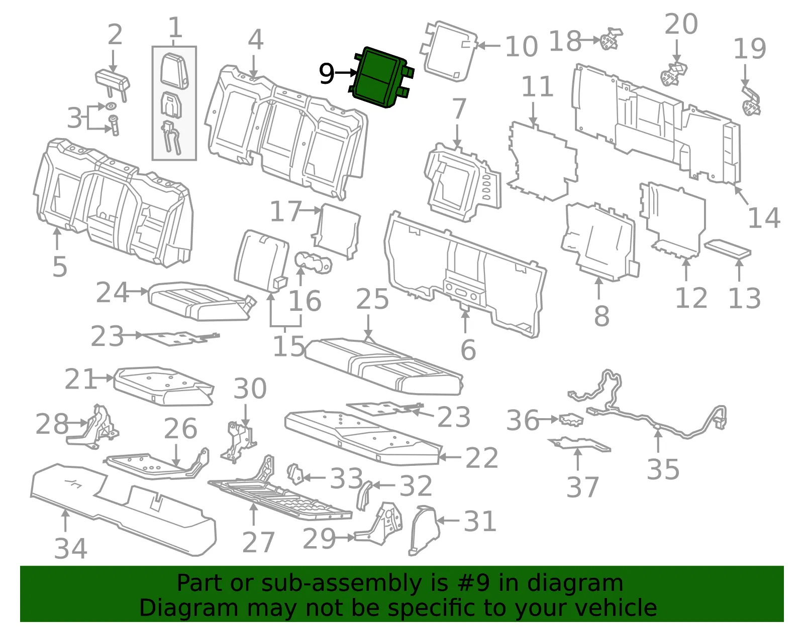 Compartment Door - GM (86808632) - view 3