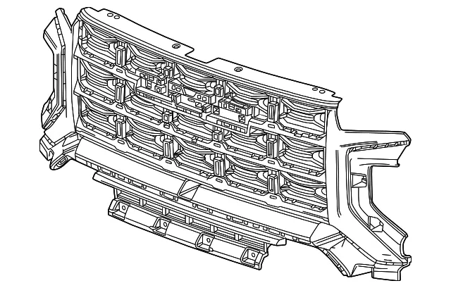Grille - GM (86813148) - view 2