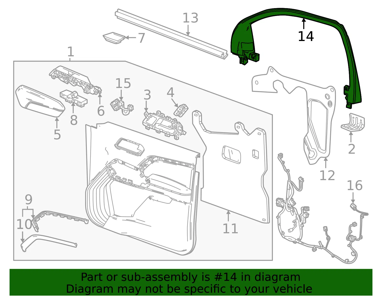 Window Trim - GM (86816625) - view 3