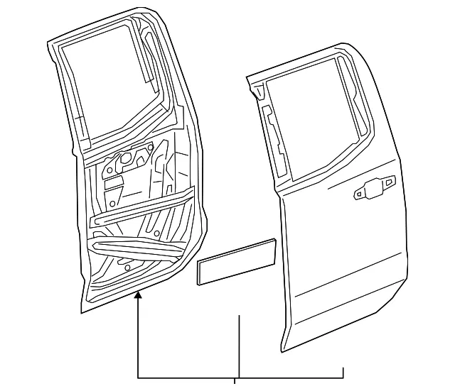 Door Shell - GM (86817879) - view 2