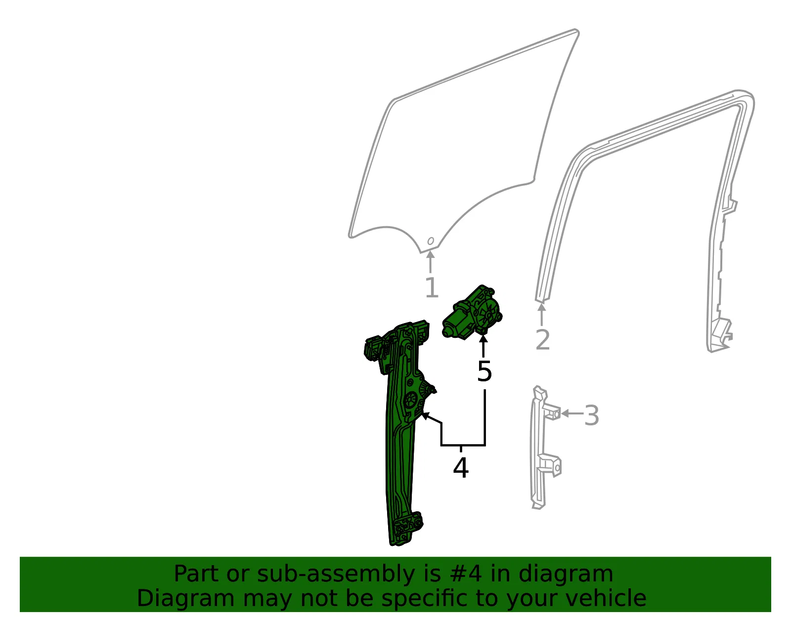 Window Regulator - GM (86818090) - view 4