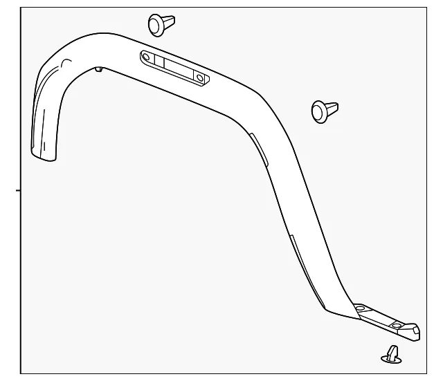 Wheel Opening Molding - GM (86820607) - view 3