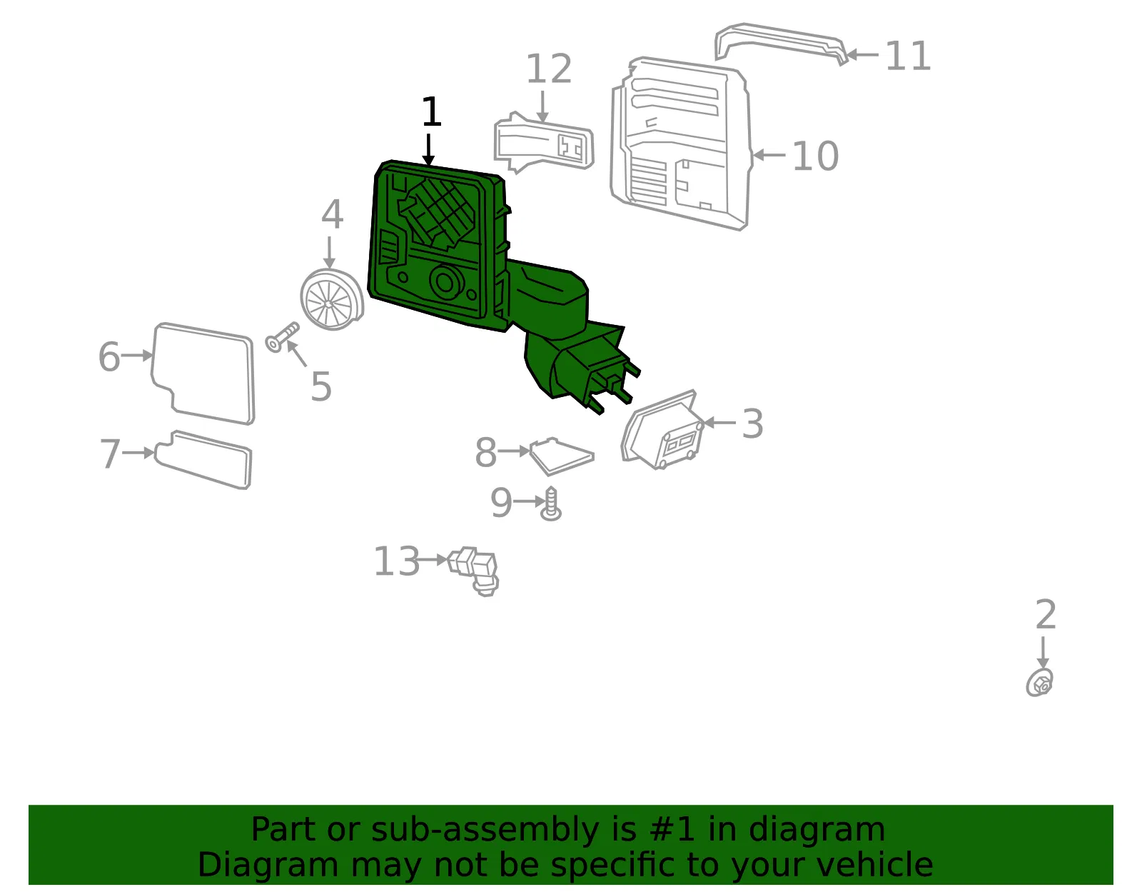Mirror Assembly - GM (86824035) - view 3