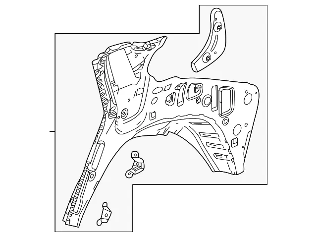 Inner Quarter Panel - GM (87818072) - view 2