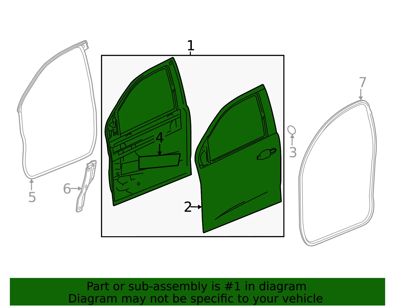 Door Shell - GM (87819882) - view 3