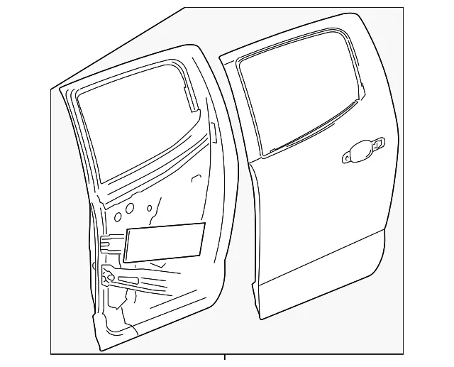 Door Shell - GM (87819884) - view 2