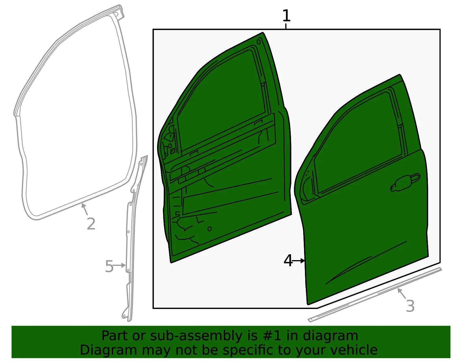 Door Shell - GM (87825458) - view 3