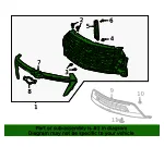 Grille Assembly - GM (87834501) - view 9