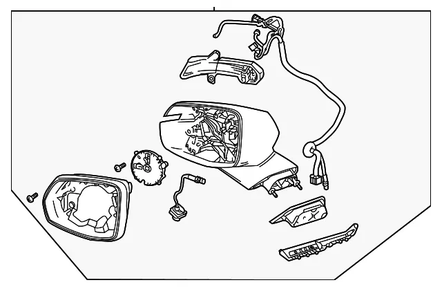 Mirror Assembly - GM (87834987) - view 3