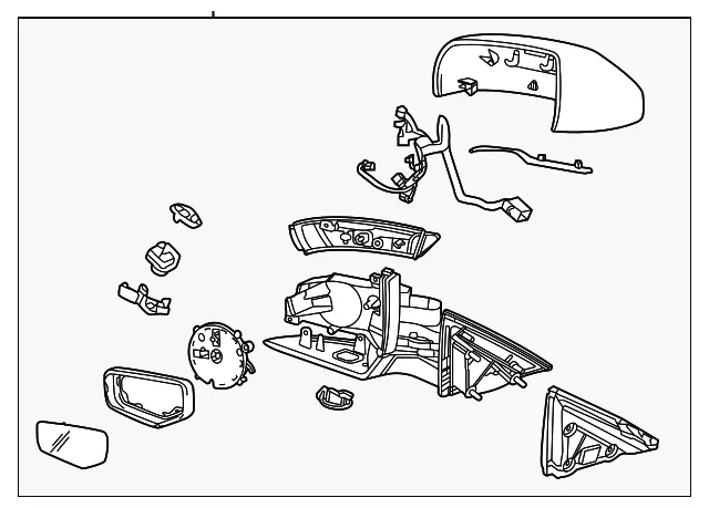 Mirror Assembly - GM (87840331) - view 2