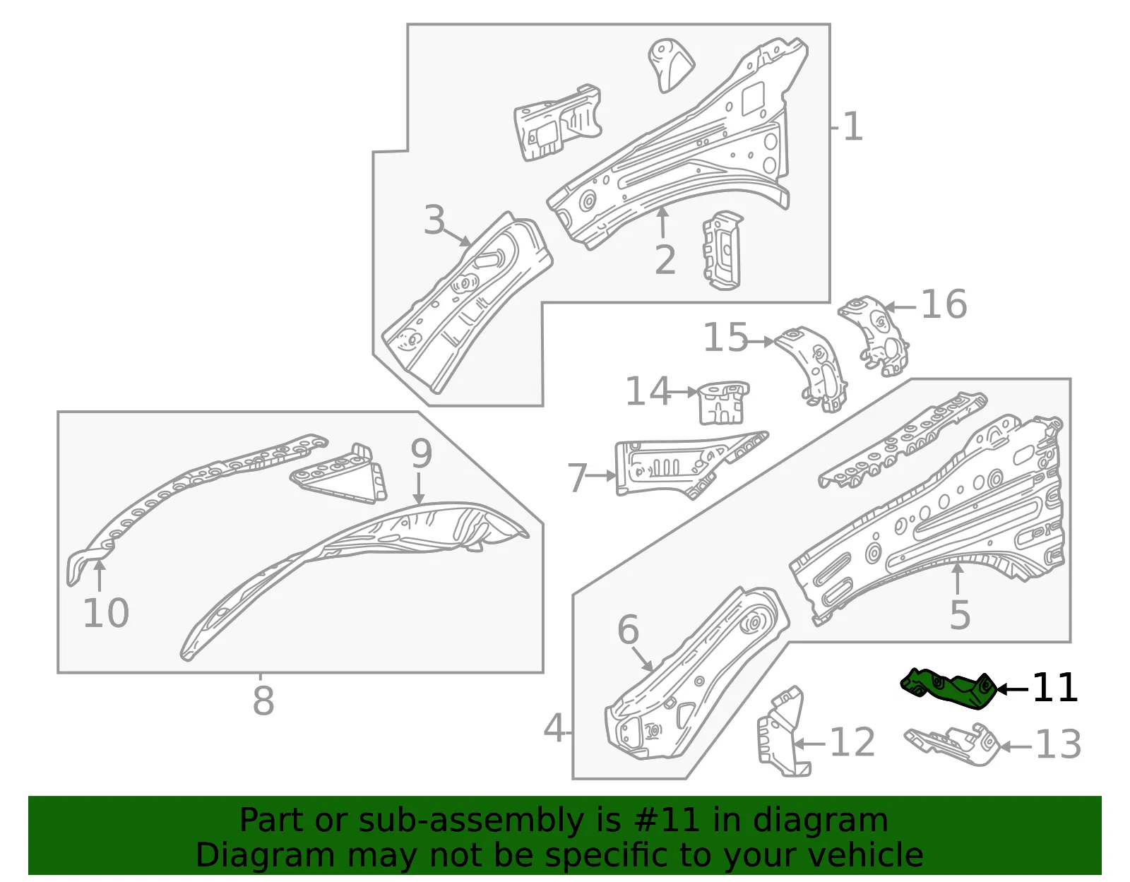 Fender Mtg Bkt - GM (87846512) - view 3