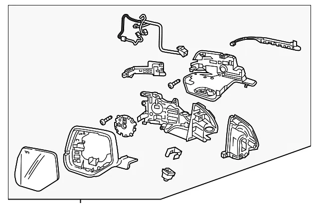 Mirror Assembly - GM (87847718) - view 2