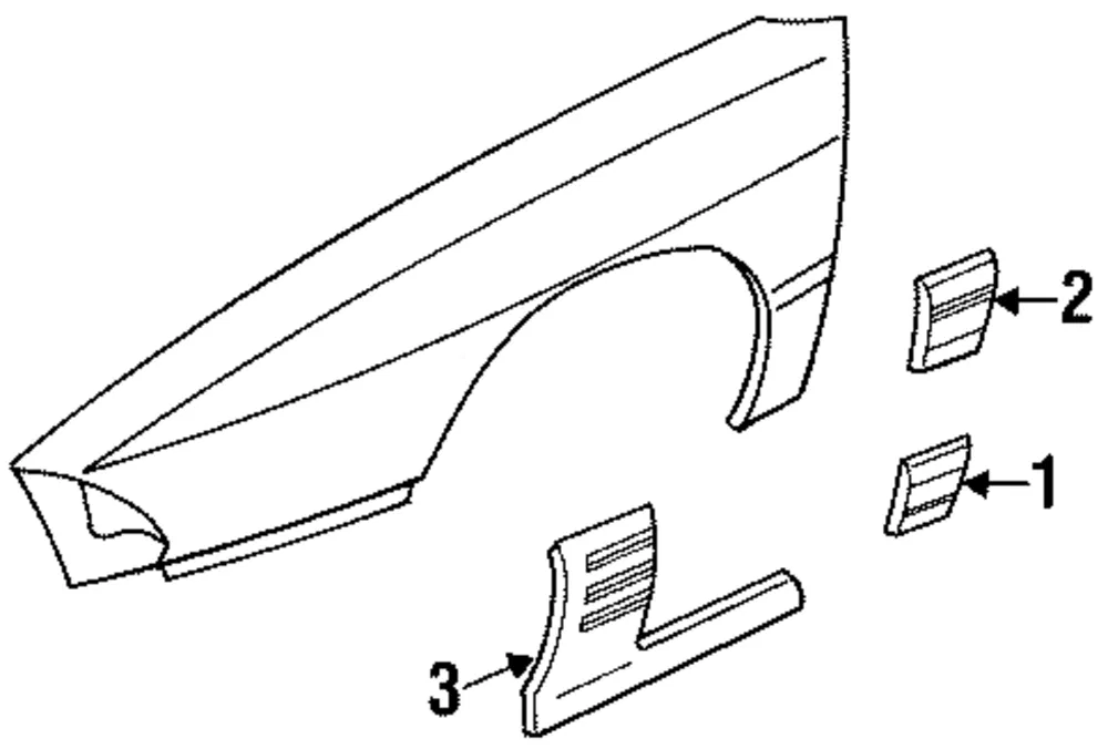 Center Molding - GM (88891049)