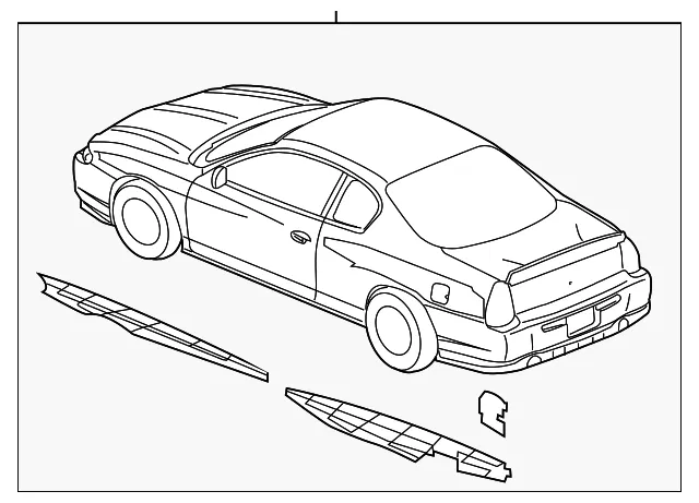 Decal Q Panel Silver - GM (88893473)