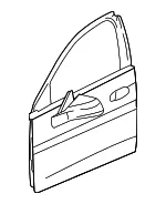 Door Assembly Front Side (Complete) - GM (88948632) - view 3