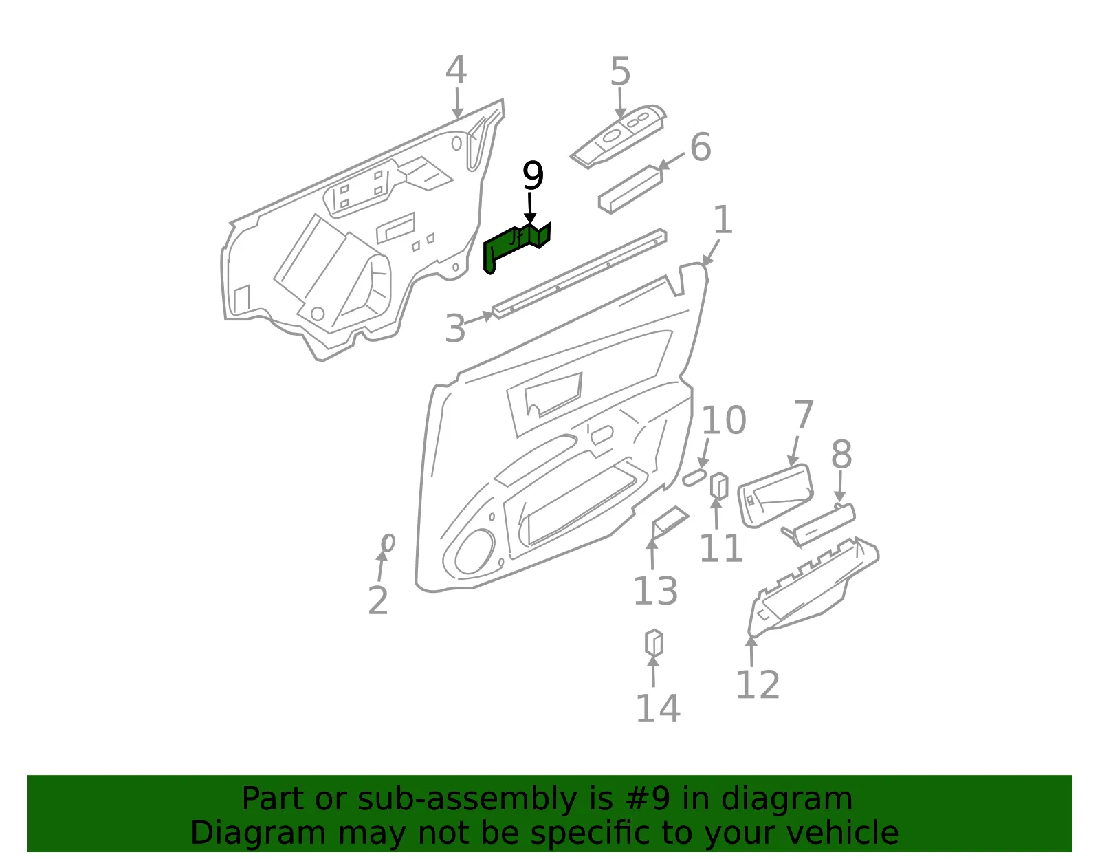 Pull Handle Bracket - GM (88952742) - view 2