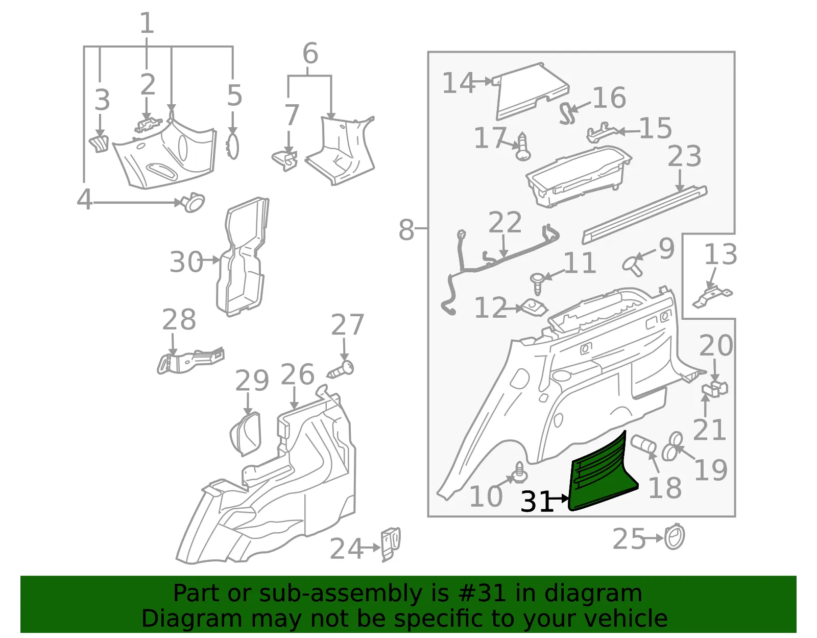 GRILLE - GM (88957051) - view 2