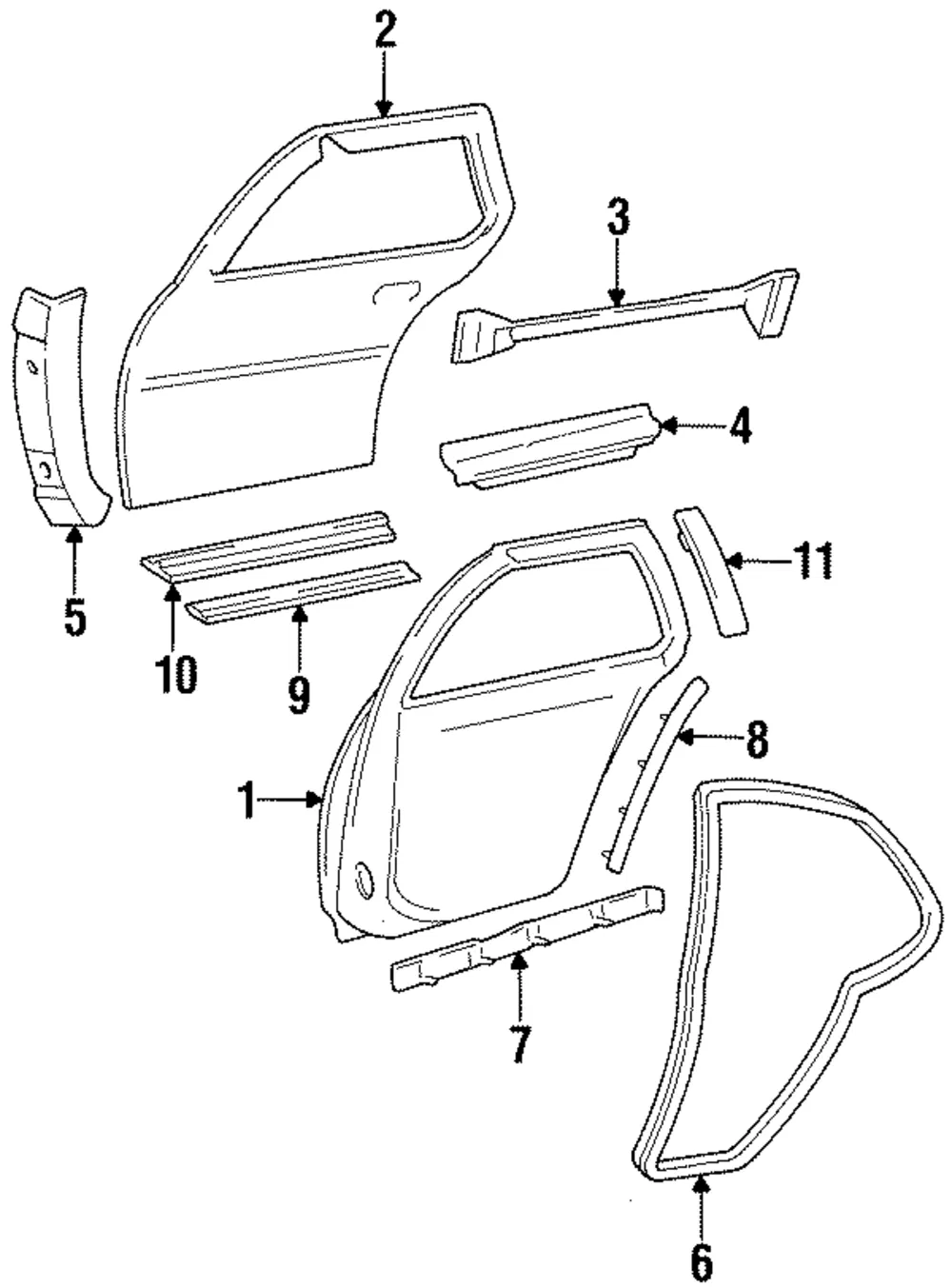 Molding Rear S D Upper <Use 1C - GM (88959450)