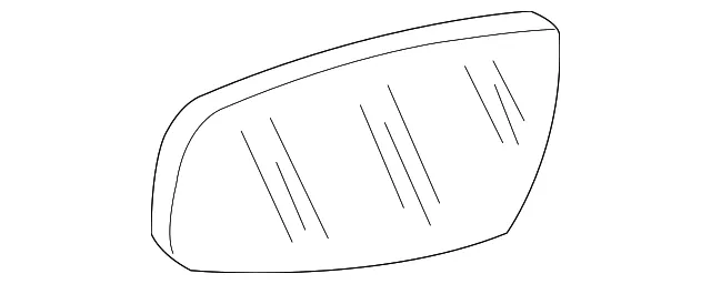 Mirror O/S Rear View Refl Gl - GM (88986371)