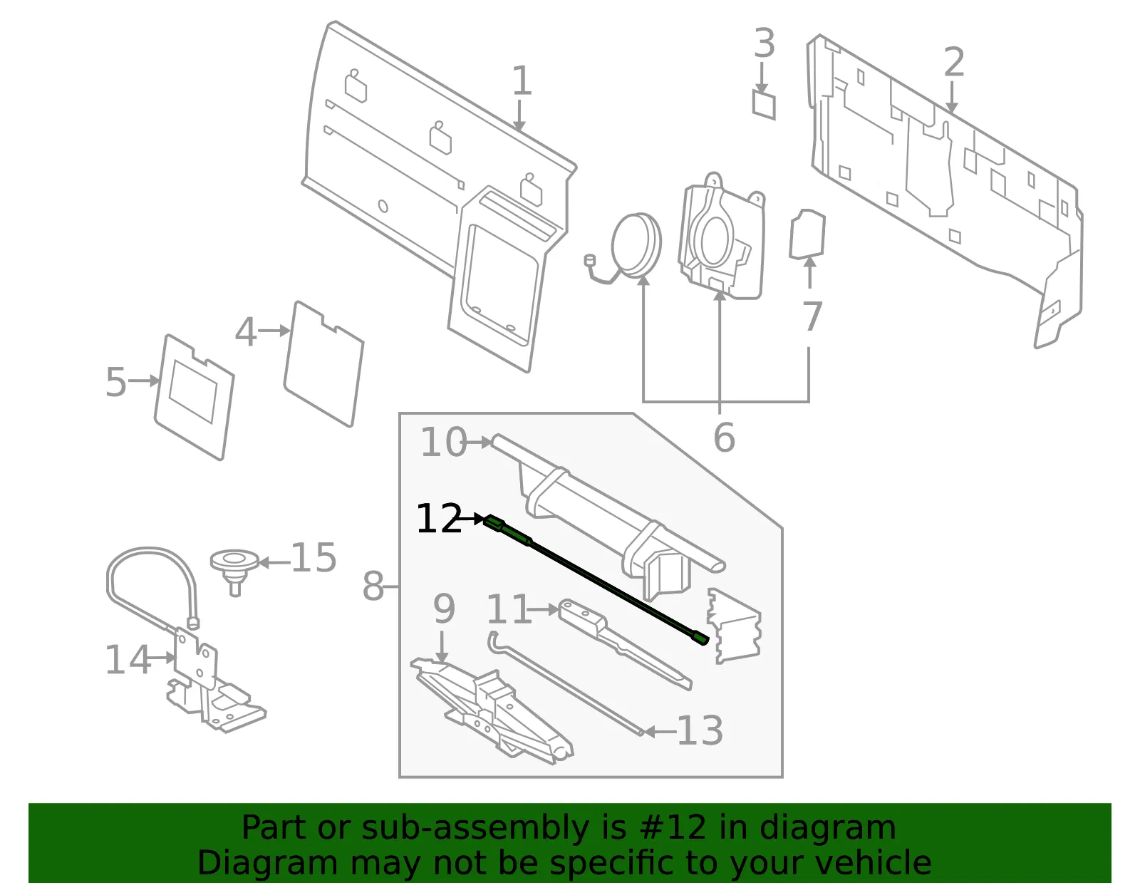 Floor Jack Handle - Ford (8A2Z-17A024-A) - view 6