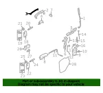 Handle, Outside Insert - Ford (8A5Z-5422404-A) - view 8