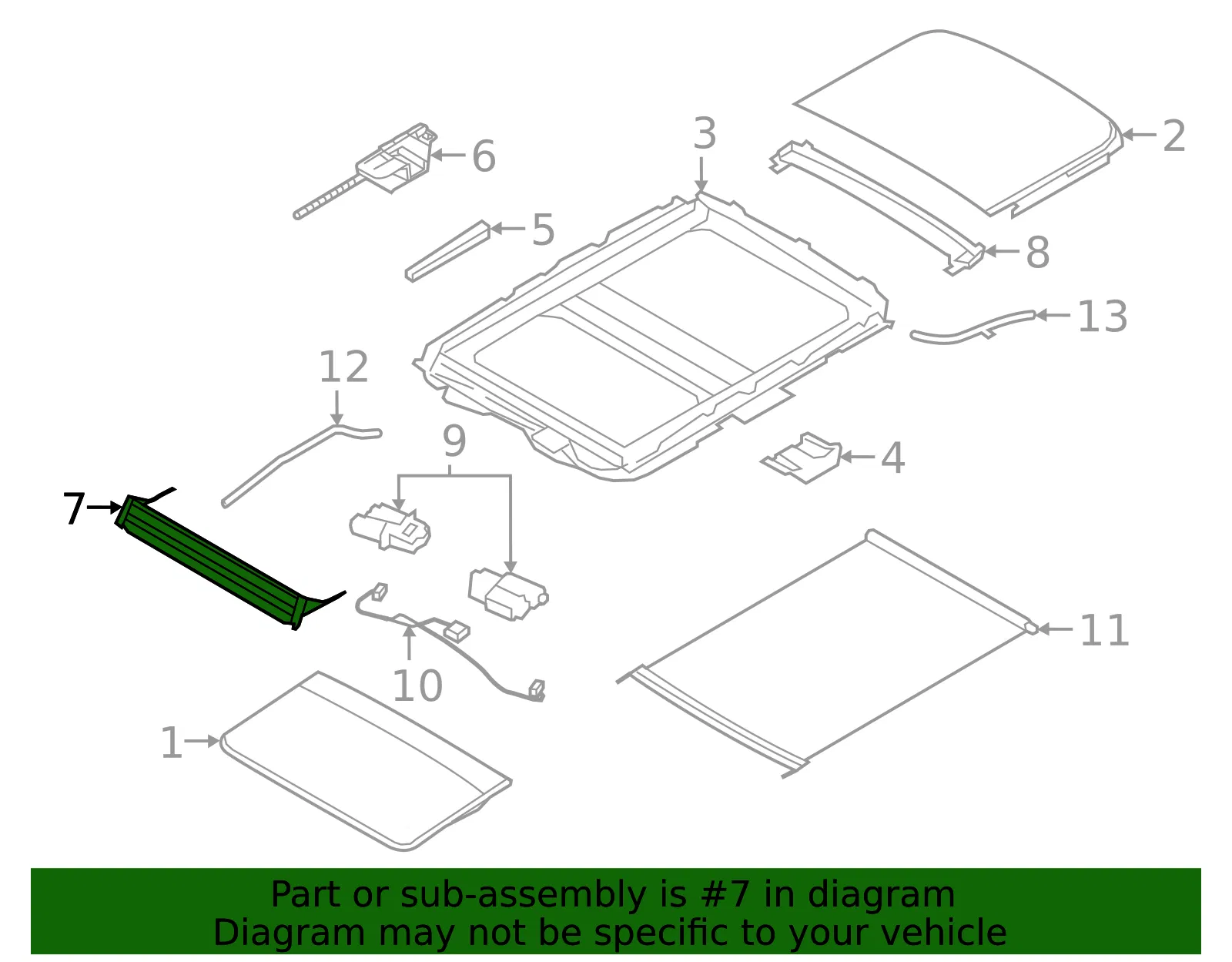 Sunroof Deflector - Ford (8A5Z-54500A26-A) - view 5