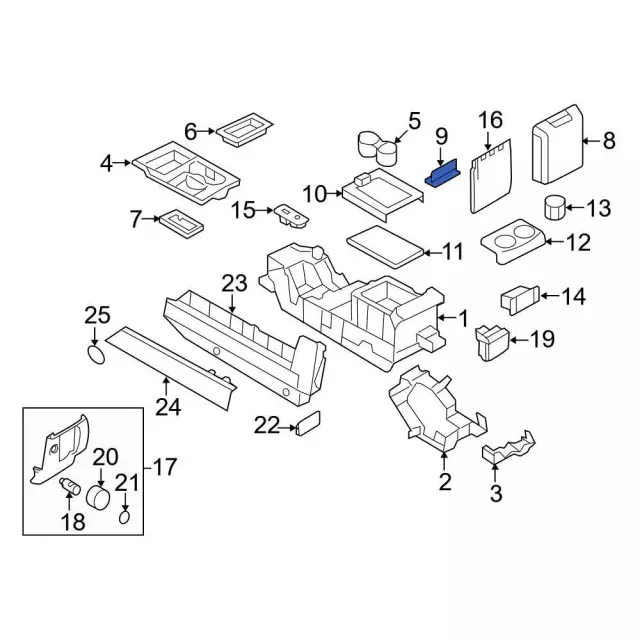 Console Hinge - Ford (8L1Z-7806050-AA) - view 14