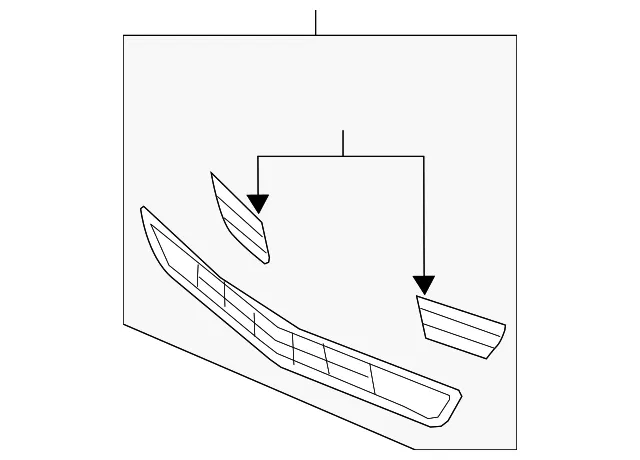 Grille Bumper - Ford (8a5z17k945bb) - view 2