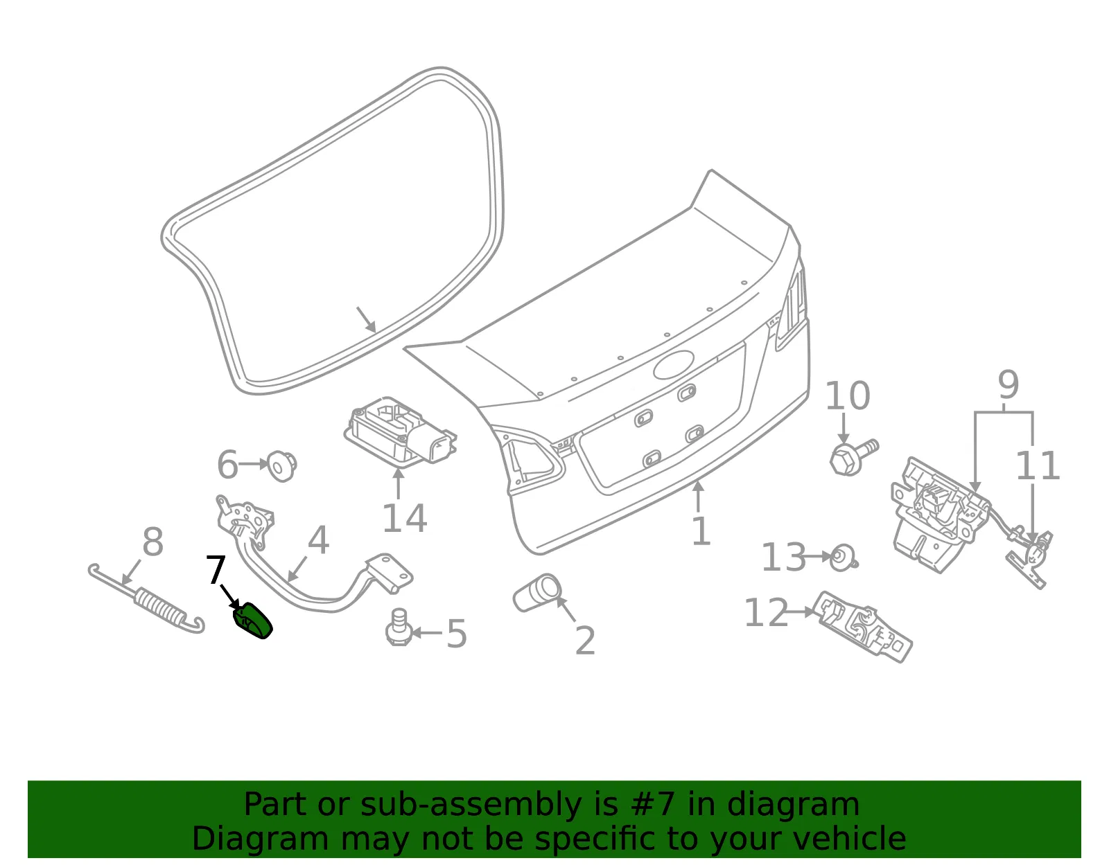 Hinge Bumper - Ford (8a6z5440452a) - view 7