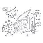 Handle, Outside Pad - Ford (8a6z5822042a) - view 19