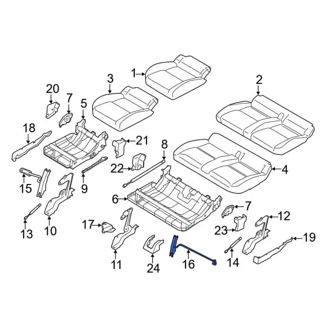 Release Handle - Ford (8a6z5862762aa) - view 7